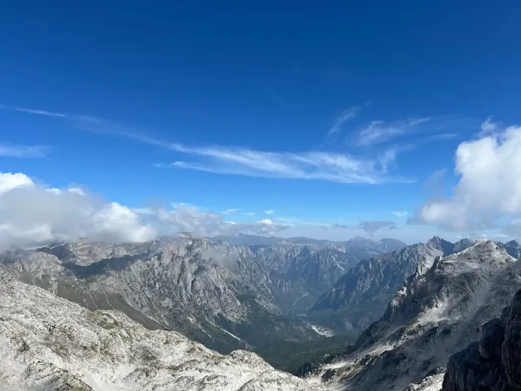 Uitzicht over de Albanese Alpen