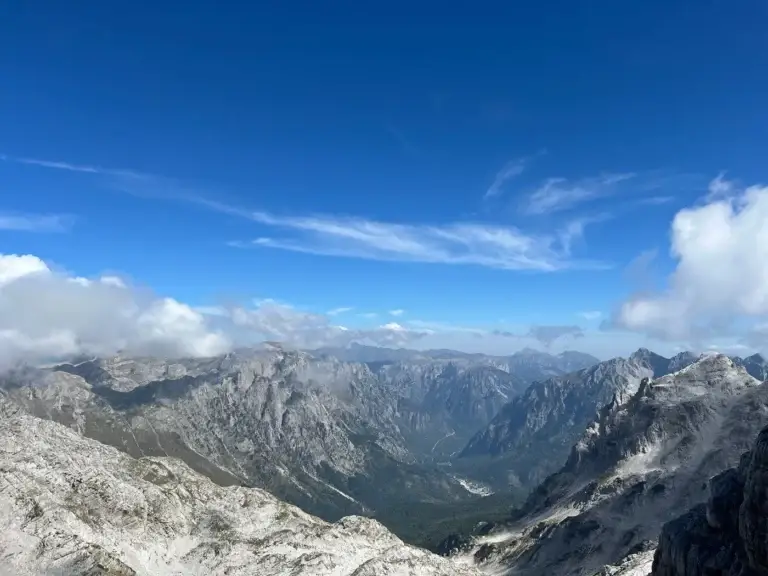 Uitzicht over de Albanese Alpen